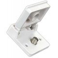 Jr Products EXTERIOR WEATHERPROOF TV JACK, POLAR WHITE 47755